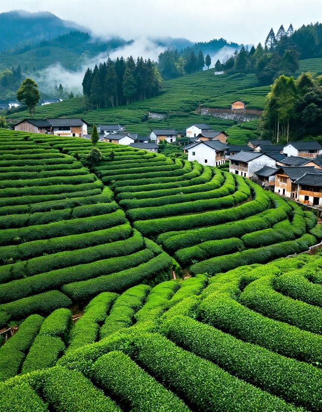 龍井村-茶鄉第一村|梯田茶園錯落有致，群山環抱間茶香彌漫