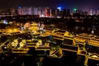 河下古鎮夜遊,「鳳舞九天」奇幻光影秀上演