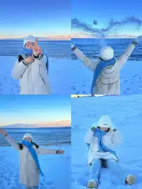 鄭州出發看到了賽里木湖的藍調時刻