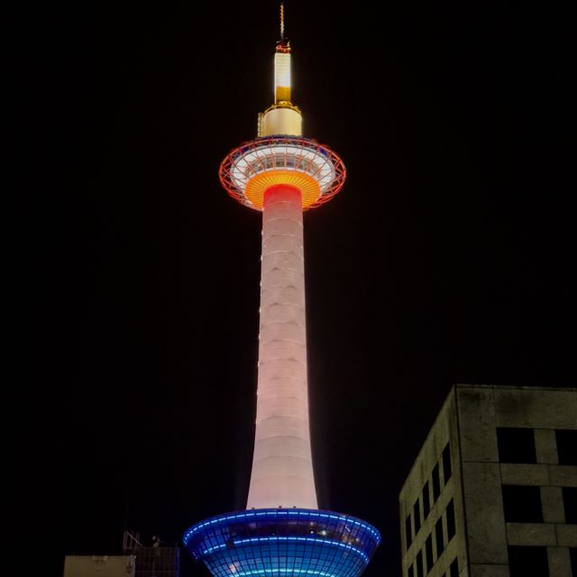 Kyoto Tower in night 👍