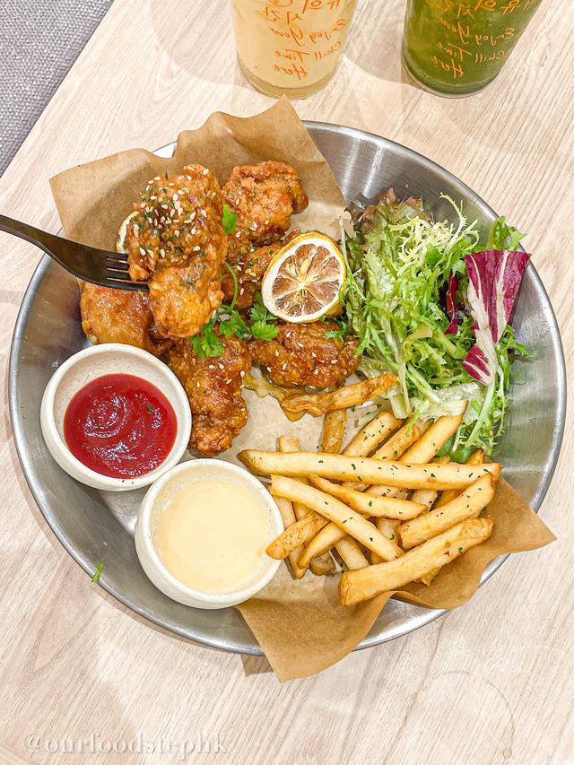 香港探店🇭🇰｜柑橘主題韓國菜 必食窩夫布朗尼！