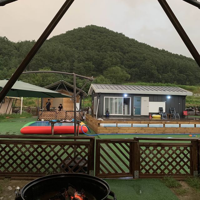 가평 애견동반 넓고 쾌적한 글램핑 펜션🏕️ [가평_구름위산책펜션&글램핑]