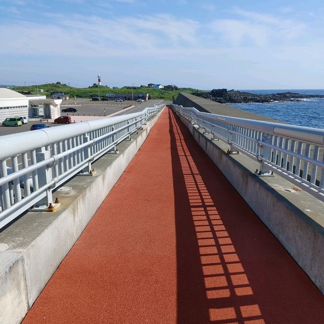 天気がいいと礼文が見える！海風が気持ちいい利尻沓形港展望施設
