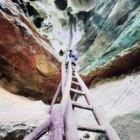Challenging caving and hiking trails