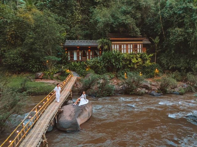 ที่พักติดลำธาร หมู่บ้านสะปัน จ.น่าน