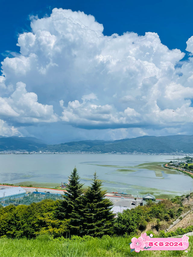 【長野県】絶景の諏訪湖が望める諏訪湖SA上り！