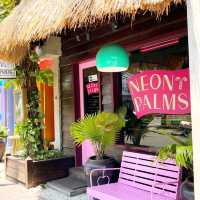 Neon palms Cafe