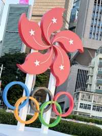 添馬公園 官方認可的大型打卡奧運主題裝置🥰