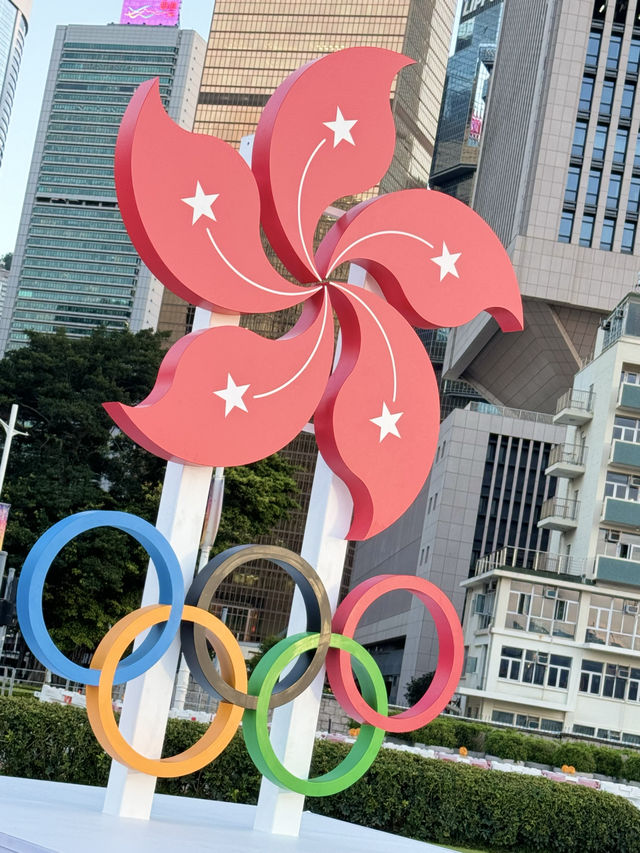 添馬公園 官方認可的大型打卡奧運主題裝置🥰