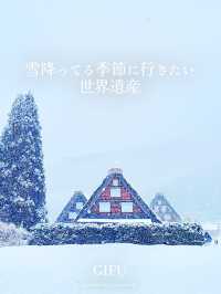 雪降ってる季節に行きたい世界遺産【岐阜/白川村】