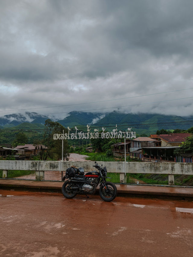 Sapan in rainy season.Nan province,Thailand