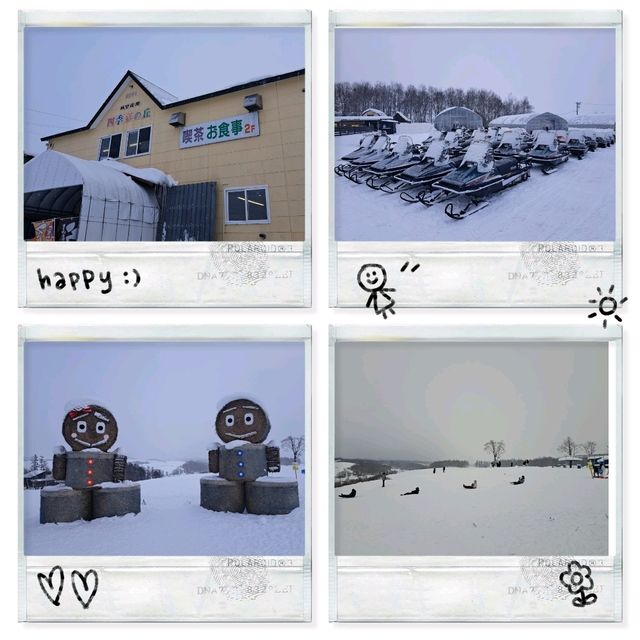 北海道旅遊🥳四季彩之丘雪景打卡熱點💓自駕雪車體驗分享🛞