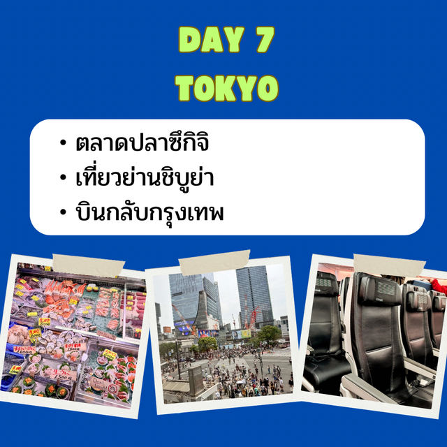 แจก แพลนเที่ยว โตเกียว 7 วัน 6 คืน 🇯🇵