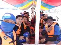 "still summer vibes in inflatable island"