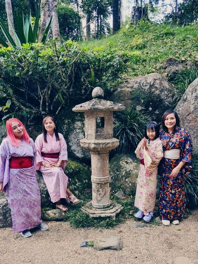 Fun Family Time Wearing Kimonos at Japanese Village Malaysia