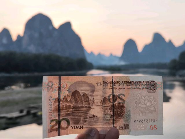 sunset at xingping 