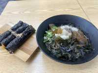 냉모밀과 꼬마김밥