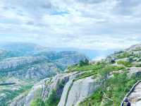 Standing on the Edge at Preikestolen 