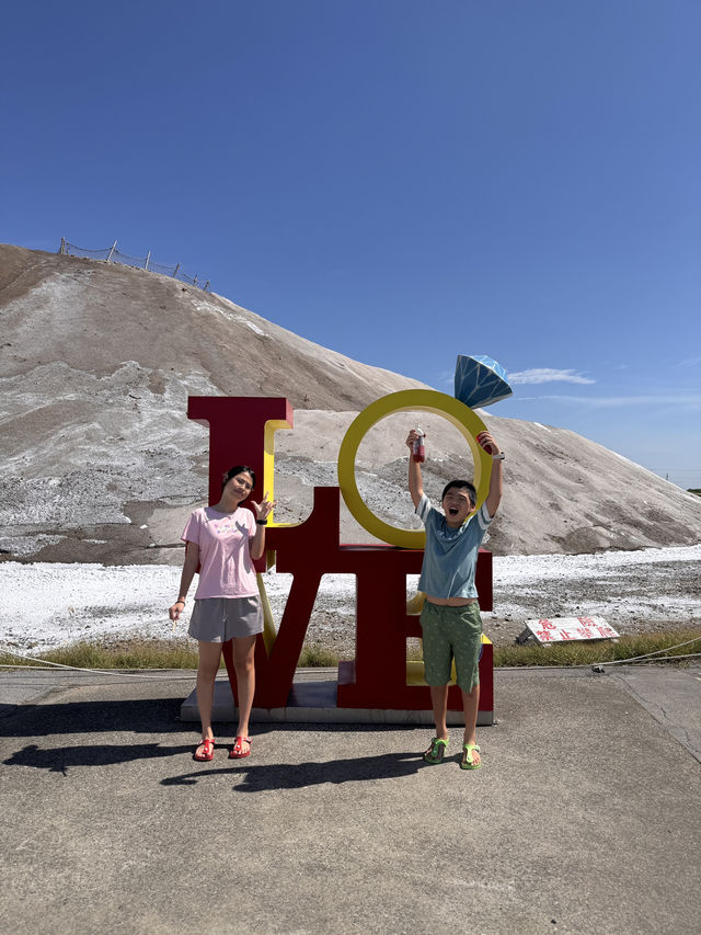 「白色鹽山、甜蜜糖廠、微醺酒香：台南親子一日小旅行」