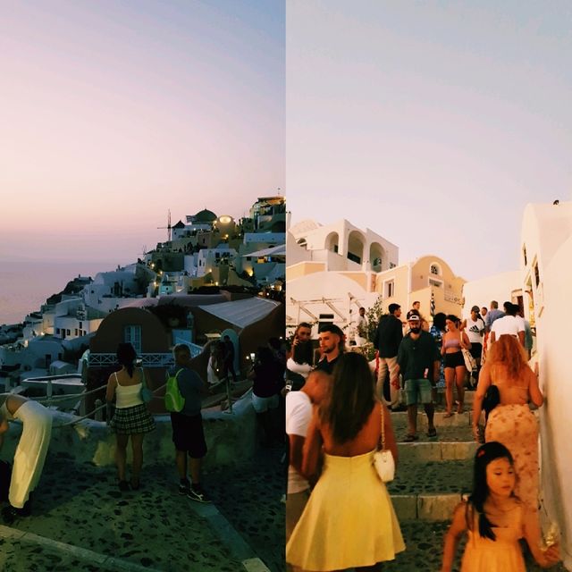 노을이 창가에 머물던 하루, Santorini