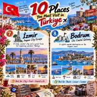 🇹🇷 10 Places You Must Visit in Türkiye ✈️