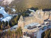 The iconic view Fairmont Banff Springs Hotel