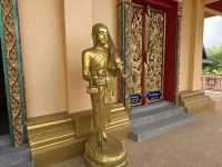 Stunning golden temple in Ranong