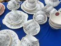 Many options of antique furniture, homeware in Sunbury antique market