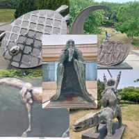 Qingdao, nice artworks on the beach 