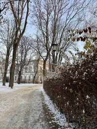 A Peaceful Winter Morning Walk Through Krasiński Garden