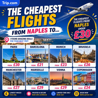 ✈️ Cheap flights from Naples for under £30!