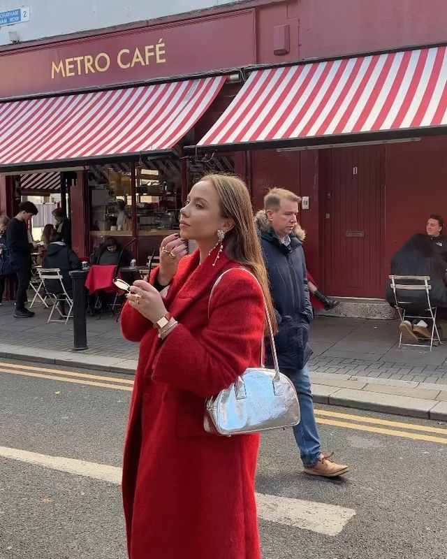 "Unleash Your Inner Rebel with this Fiery Red 🩹 Coat!