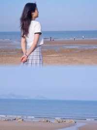 青島夏日海邊浴場，龍灣海灘瑯琊台