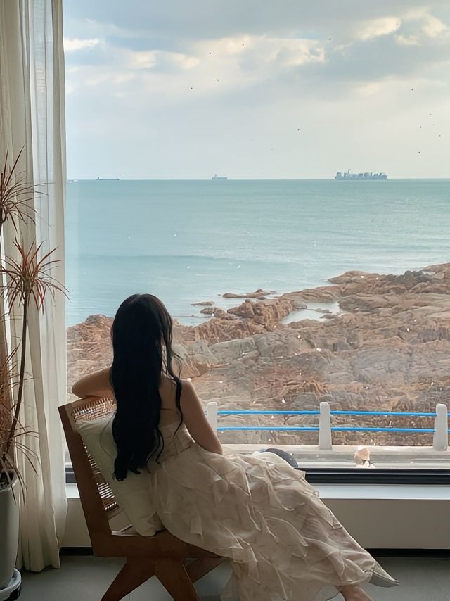 青島！！獨棟海景名宿！睡在大海上浪漫哭了！