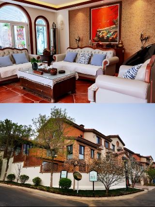 Meitang Flower Villa, Relax with a View of the Great Wall!