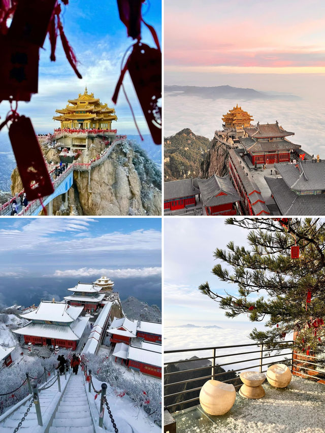 下雪後的老君山直接美成雲頂仙宮！！