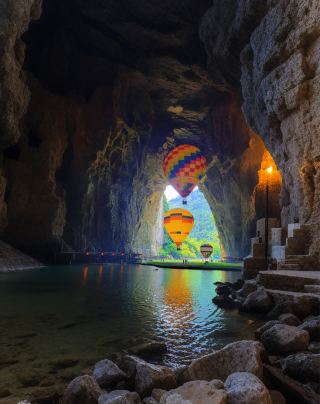 闖入地下宮殿！騰龍洞全攻略：看激光秀、賞土家舞