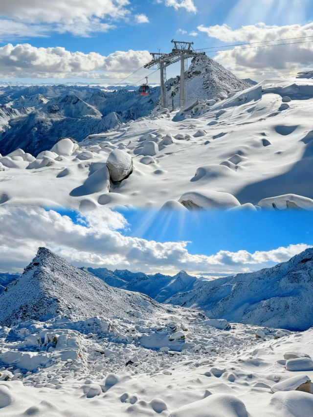 4860米雲端仙境達古冰川冬日限定版美哭我了