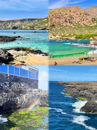A stunning hidden paradise of blue seas and skies