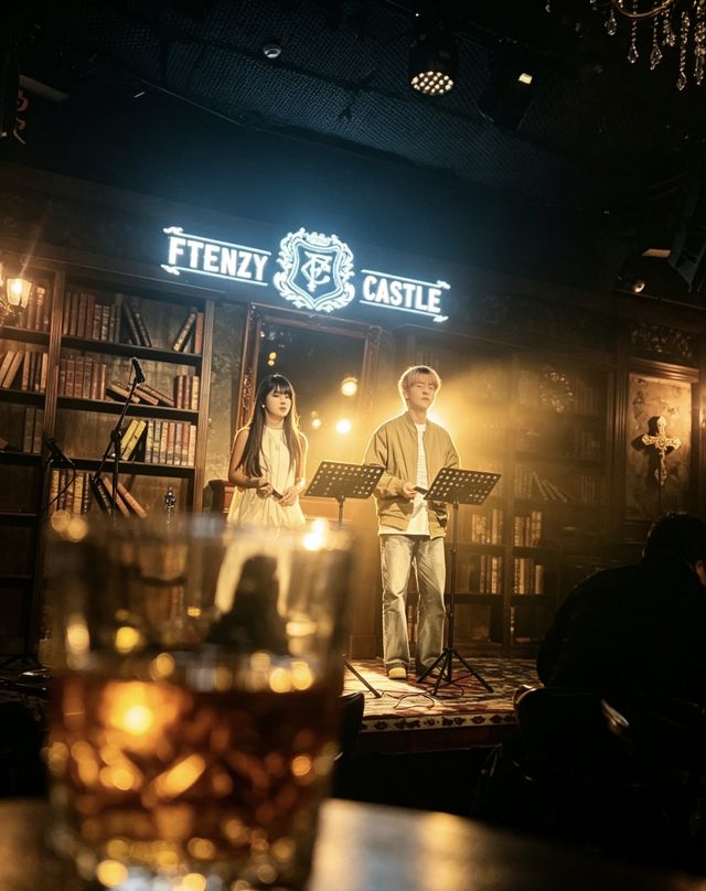 藏在都市裡的古堡酒吧,夜色與燭光皆浪漫