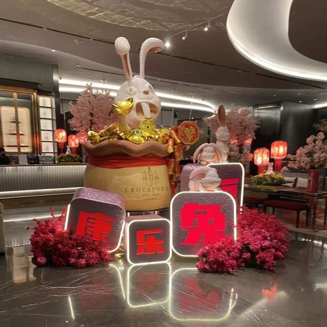 Rabbit Year Decoration at Crockfords Hotel