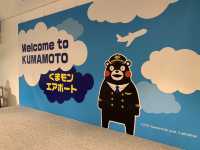 熊本　熊本観光　初阿蘇くまもと空港へ　くまモンもいたよ