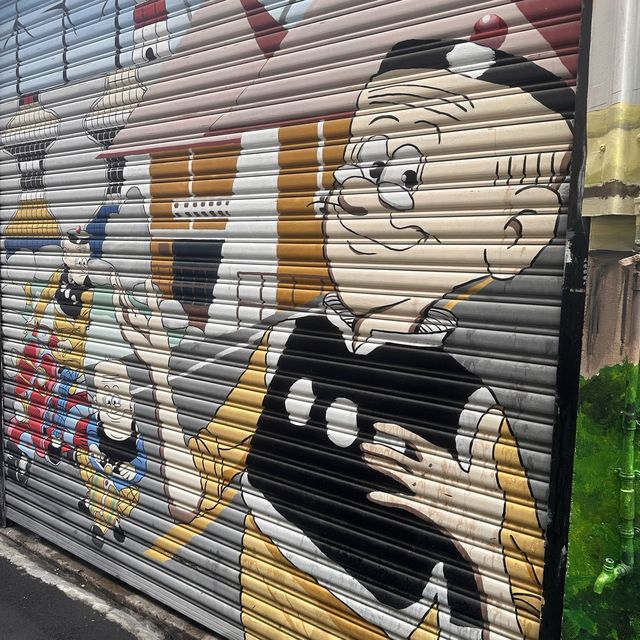 台中特色景點 動漫彩繪巷