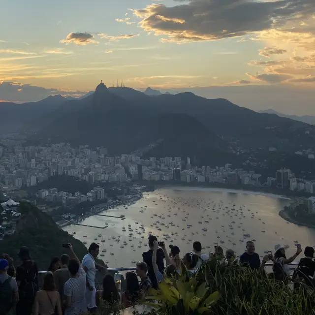 브라질 리우 시내가 보이는 전망대에서 야경 즐기기🌃