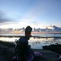 Amazing sunset on Ly Son island