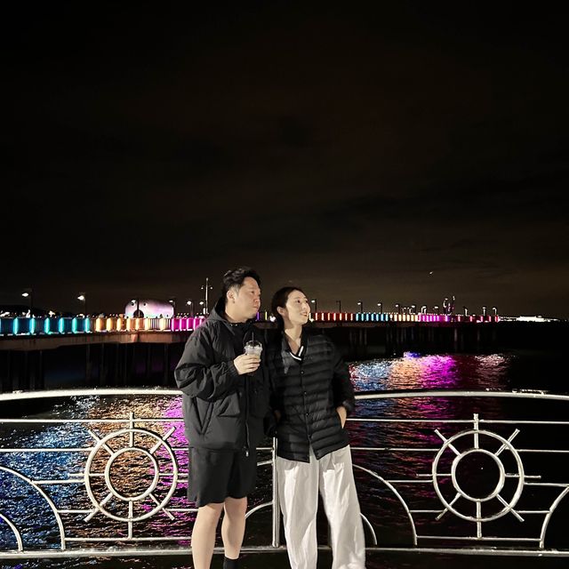 바닷가 산책길 야경도 멋진 삽교호 함상공원👀✨
