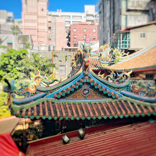 西門駅すぐ近くの臺北天后宮
