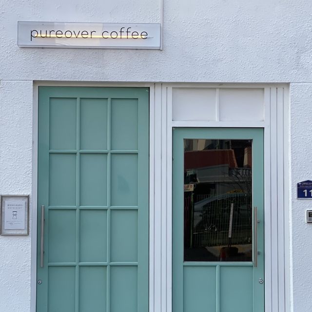 【韓国/釜山】金海カフェ☕️pureover