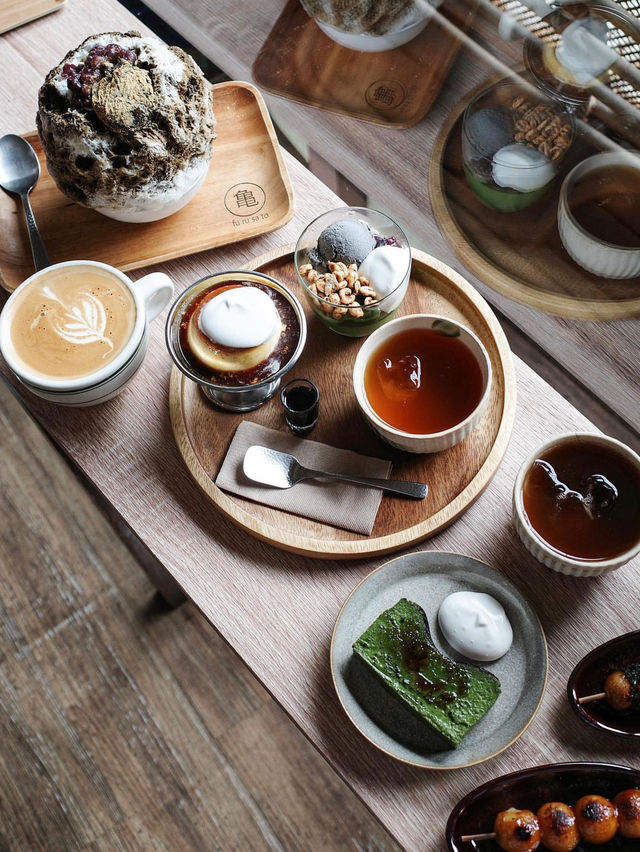 宜蘭康樂路小亀有：抹茶刨冰，抹茶牛乳冰，讓人滿足