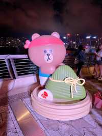 Line Friends at Victoria Harbour, Hong Kong